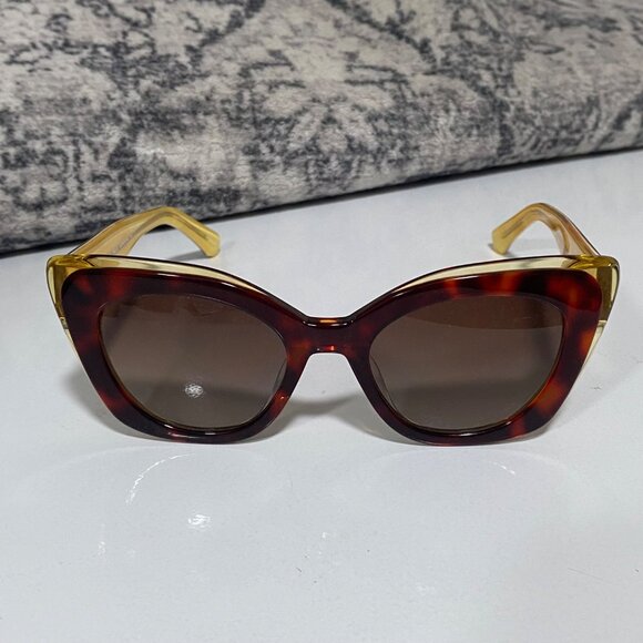 NEW Kate Spade MARIGOLD Two-Tone Cat Eye Sunglasses - Picture 1 of 5
